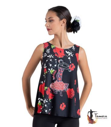 bodyt shirt flamenco femme sur demande - - T-shirt flamenca - Desing 22