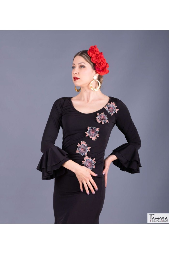  Body/Camiseta flamenca MUJER model Primavera T-shirt - Elastic knit Dark Cardinal