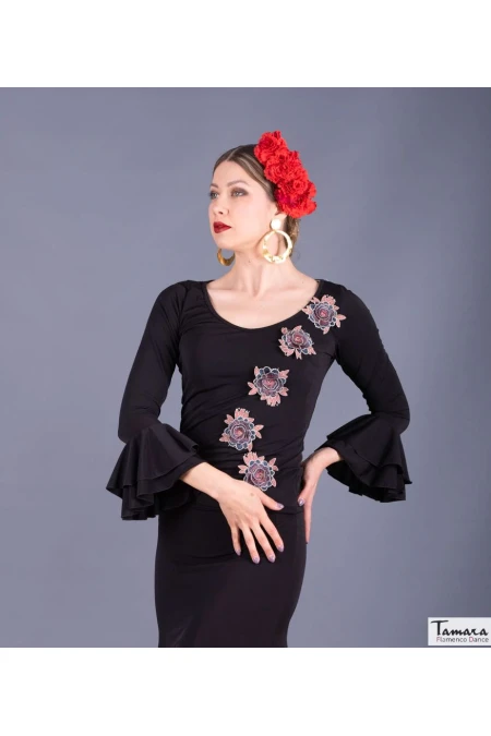  Body/Camiseta flamenca MUJER model Primavera T-shirt - Elastic knit Dark Cardinal