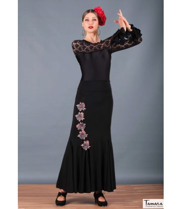 faldas flamencas mujer en stock - Falda Flamenca TAMARA Flamenco - Falda Primavera - Punto elástico (En stock)