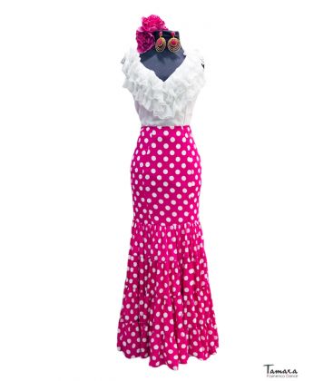 faldas y blusas flamencas en stock envío inmediato - Vestido de flamenca TAMARA Flamenco - Falda flamenca Talla 44 - Candil