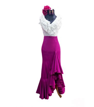 blouses et jupes de flamenco en stock livraison immédiate - Vestido de flamenca TAMARA Flamenco - Jupe flamenco Taille 40 - Salinas bougainvillée