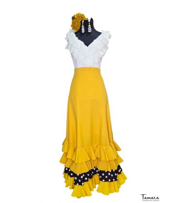 blouses et jupes de flamenco en stock livraison immédiate - Vestido de flamenca TAMARA Flamenco - Jupe flamenca Taille 38/40 - Eri