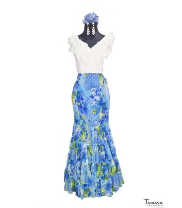 blouses and flamenco skirts in stock immediate shipment - Roal - Flamenca skirt Size 38 - Candil Estampada