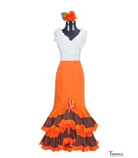 faldas y blusas flamencas en stock envío inmediato - Vestido de flamenca TAMARA Flamenco - Falda flamenca Talla L