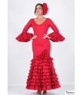 Robe Flamenco Paris Rouge noir à pois