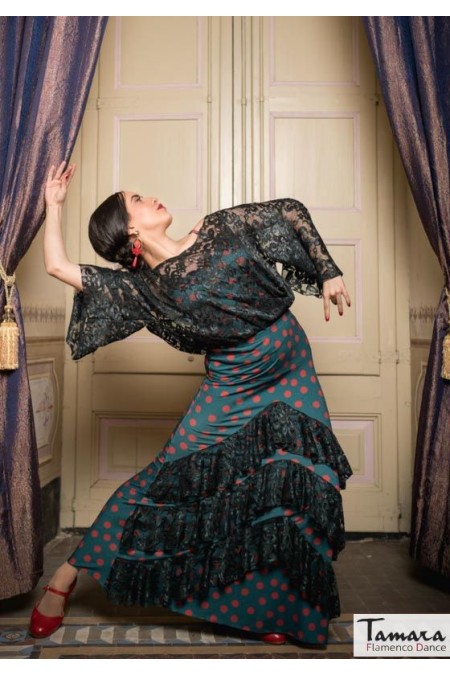Faldas flamencas MUJER modelo Falda flamenco Santafe - Punto elástico 