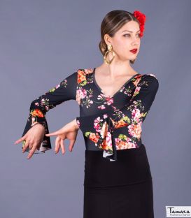 bodyt shirt flamenco femme sur demande - Maillots/Bodys/Camiseta/Top TAMARA Flamenco - Body Celia - Tricot élastique Empreinte
