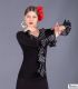Tarifa Polka dots T-shirt - Viscose and crep (In Stock) - bodycamiseta flamenca mujer en stock - 