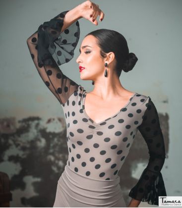 bodyt shirt flamenco femme sur demande - Maillots/Bodys/Camiseta/Top TAMARA Flamenco - Body Cautin - Tricot élastique Empreinte
