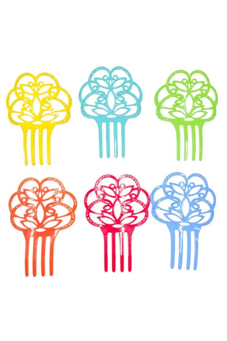  Flamenco Combs model Flamenco comb Design 1 - Pasta 17 cm Red