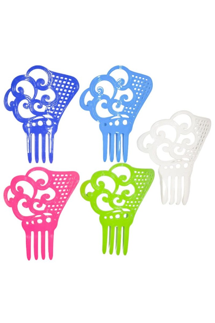 Peignes flamenco modèle Peigne flamenco 3 - Plastique 20.5x20 cm Indigo