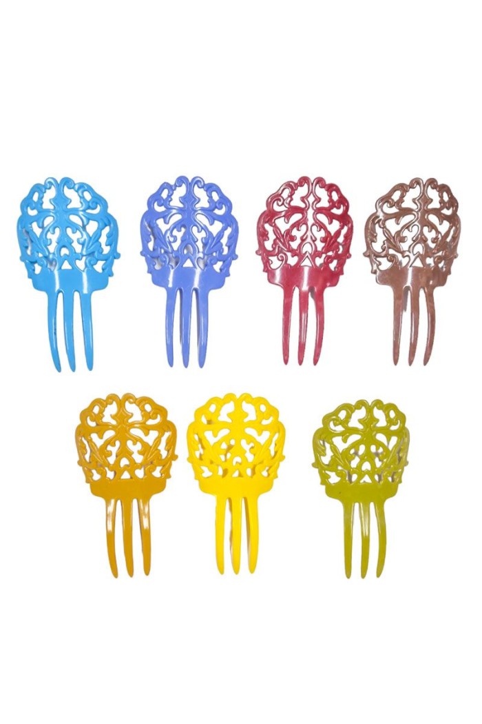 Peignes flamenco modèle Peigne Desing 8 - Plastique 14 cm Fushia