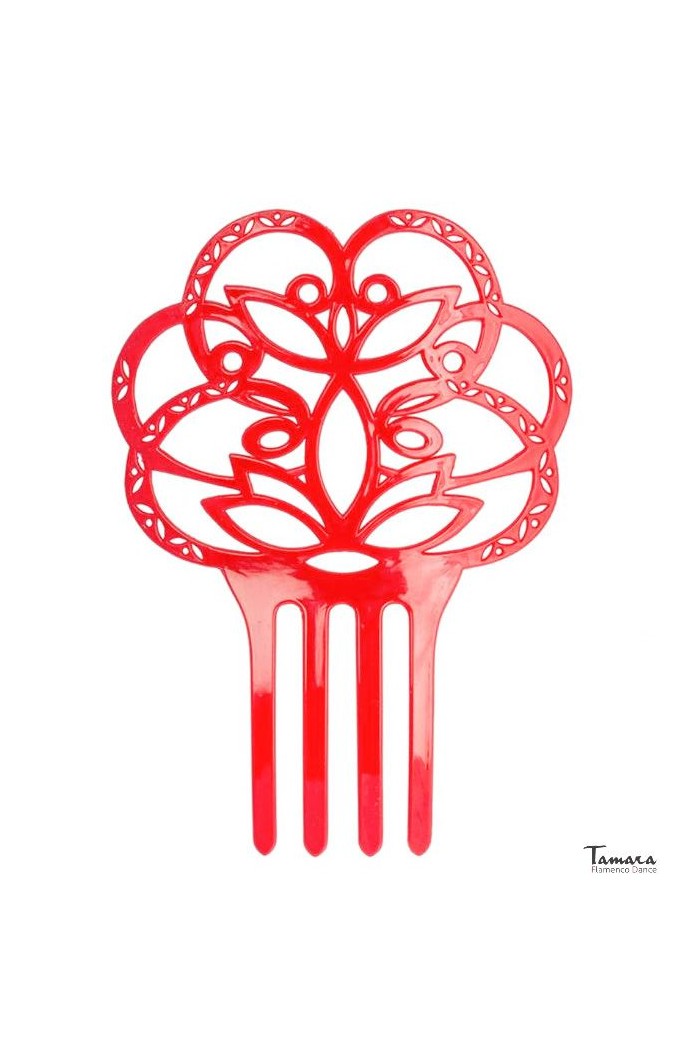 Peignes flamenco modèle Peigne flamenco 2 - Pasta 17 cm Rouge