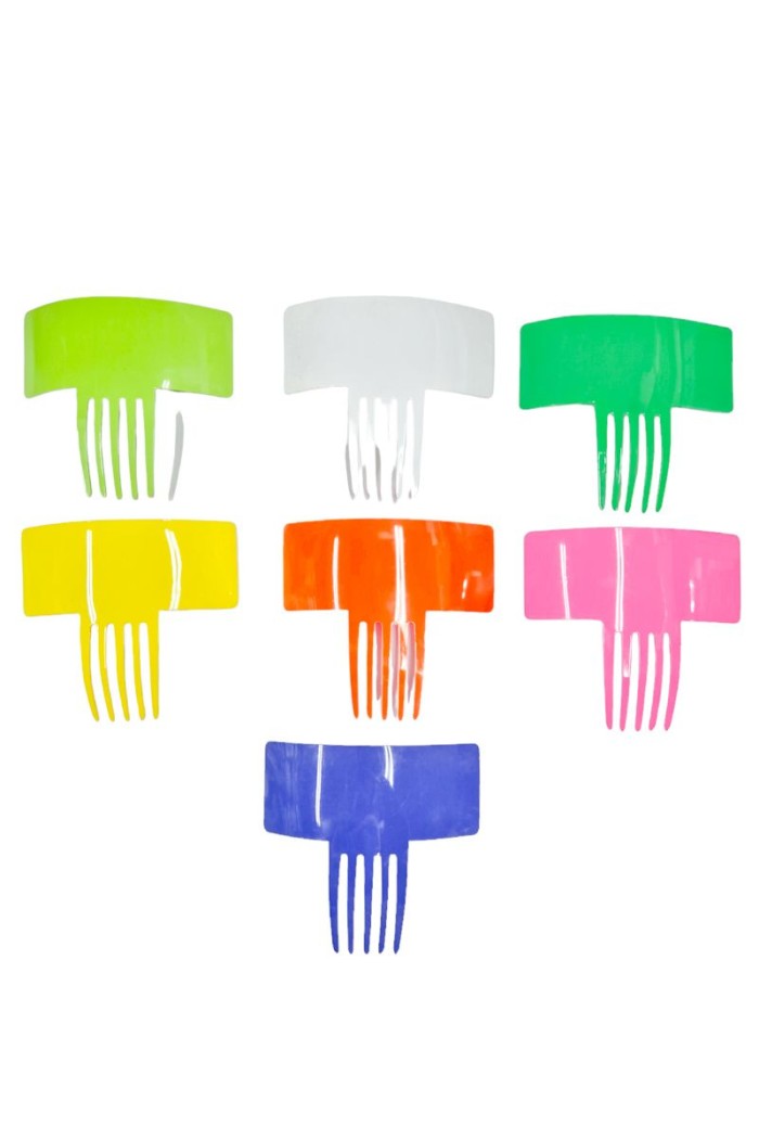  Flamenco Combs model Flamenco comb Design 3 - Acetate 12x15cm Pistachio