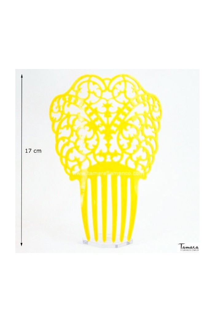  Flamenco Combs model Comb Adelfa - Acetate 17 cm Black