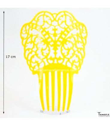 peinaspeinecillos de flamenca personalizables - - Peina Adelfa - Acetato 17 cm