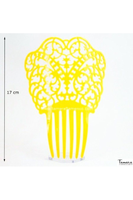  Flamenco Combs model Comb Adelfa - Acetate 17 cm Black