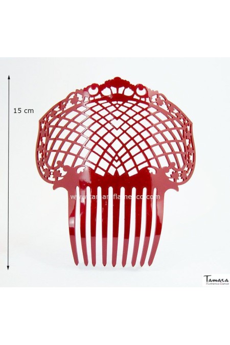  Flamenco Combs model Comb Camelia - Acetate 15 cm Black
