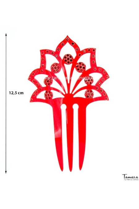 Peignes flamenco modèle Petit peigne 04 - Nacré avec pierres Nacré classique