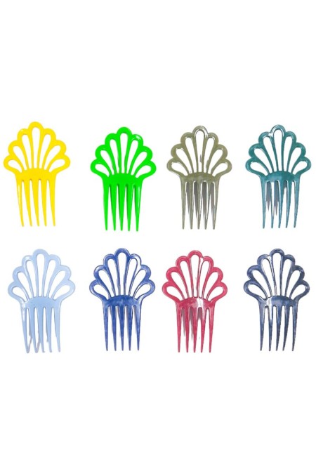  Flamenco Combs model Flamenco comb Design 9 - Plastic 12.5x8 cm Dark Blue