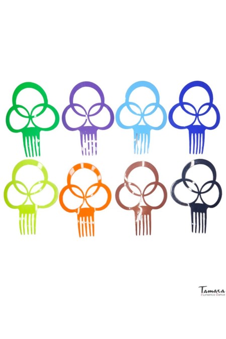  Flamenco Combs model Flamenco comb Design 14 - Acetato 19x14 cm Pistachio