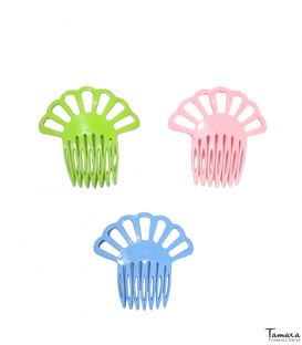 flamenco combs in stock - - Small Comb Desing 29 - Flexible Plastic 7.5x7 cm