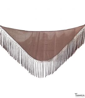 fair shawl plainprintedlace shawl - - Small Shawl Plumeti Women - Brown