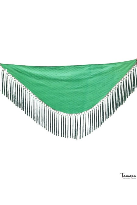 Fair shawl Plain/printed/lace shawl model Small Shawl Plumeti Women - Green Andalusia