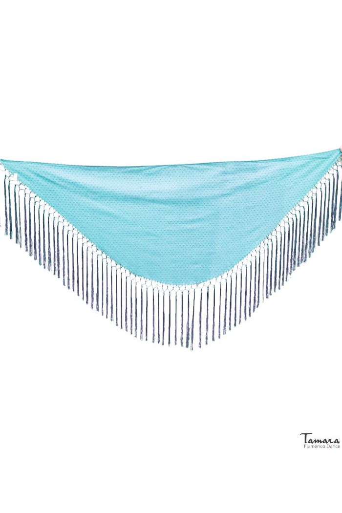  Fair shawl Plain/printed/lace shawl model Small Shawl Plumeti Women - Turquoise 