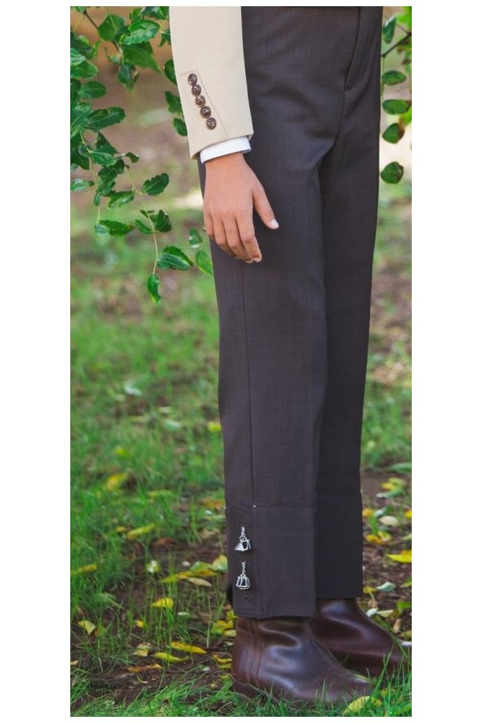 Trajes corto Andaluz - EN STOCK modelo Pantalon campero - Caireles Infantil Gris oscuro