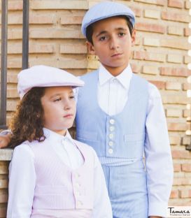 Children's waistcoat andalusian stripes