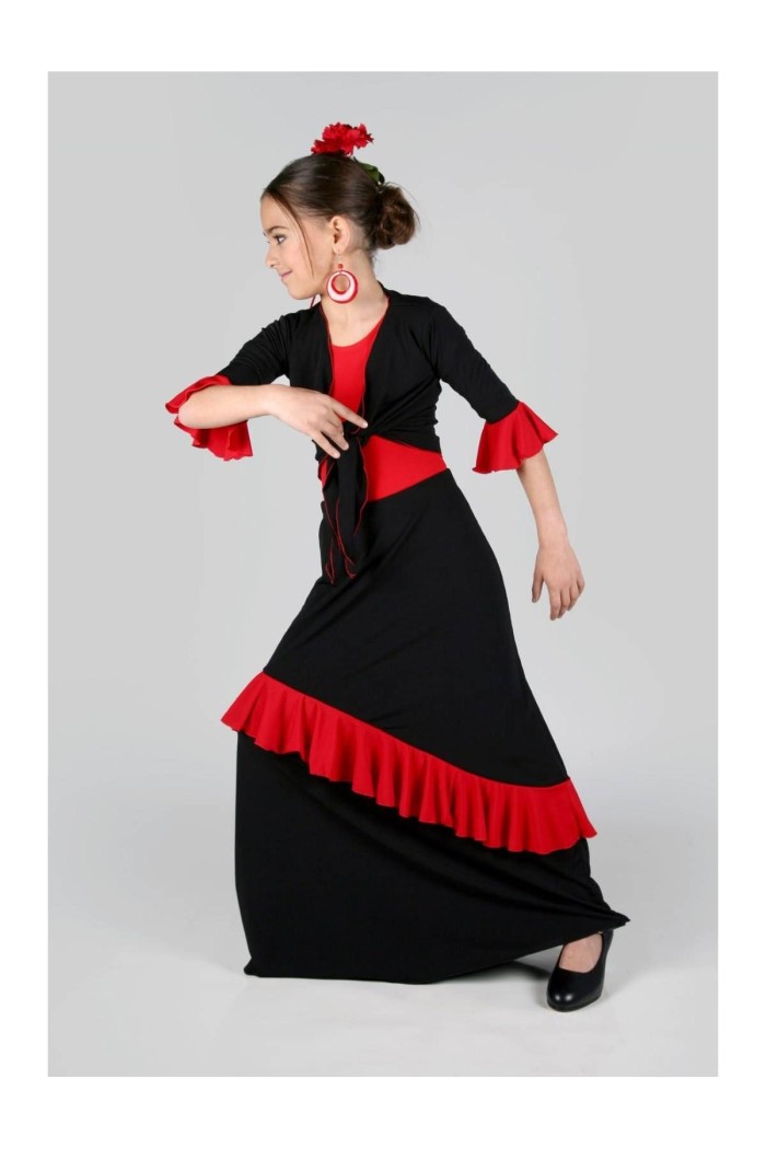 Flamenco skirts for GIRL model Flamenco skirt Retinto Girl - Knit Flamenco skirts for GIRL model Flamenco skirt Retinto Girl - Knit