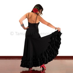 Jupes flamenco FEMME modèle Cordoba - Tricot y koshivo Noir