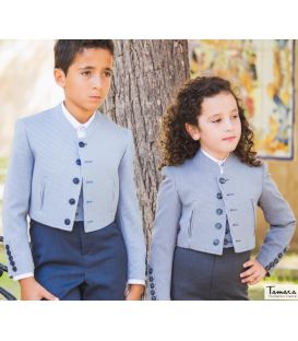 trajes corto andaluz infantil en stock - - Chaqueta corto Campera/Jinete/Venenciador/Bailaor flamenco - Rayas/Cuadros infantil