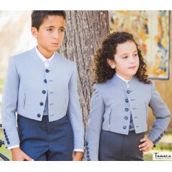 Costume andalou - EN STOCK modèle Veste Campero/Andalusian Rider/Venenciador/Danseur flamenco Enfants 1000 lignes violet