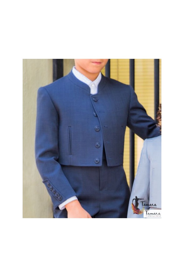 Trajes corto Andaluz - EN STOCK modelo Chaqueta Campera/Venenciador/Bailaor flamenco infantil Rojo