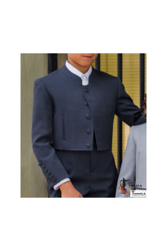  Andalusian costume - IN STOCK model Short jacket Campera/Andalusian Rider/Venenciador/Flamenco Dancer Children's Sky Blue