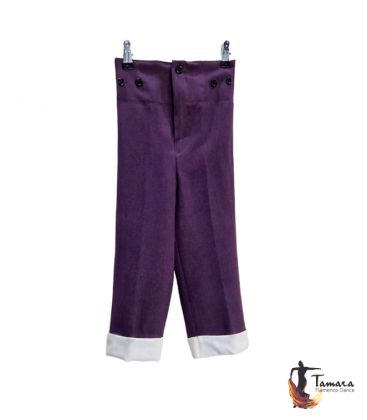 trajes corto andaluz en stock - - Pantalon Liso - Con Vuelta Infantil