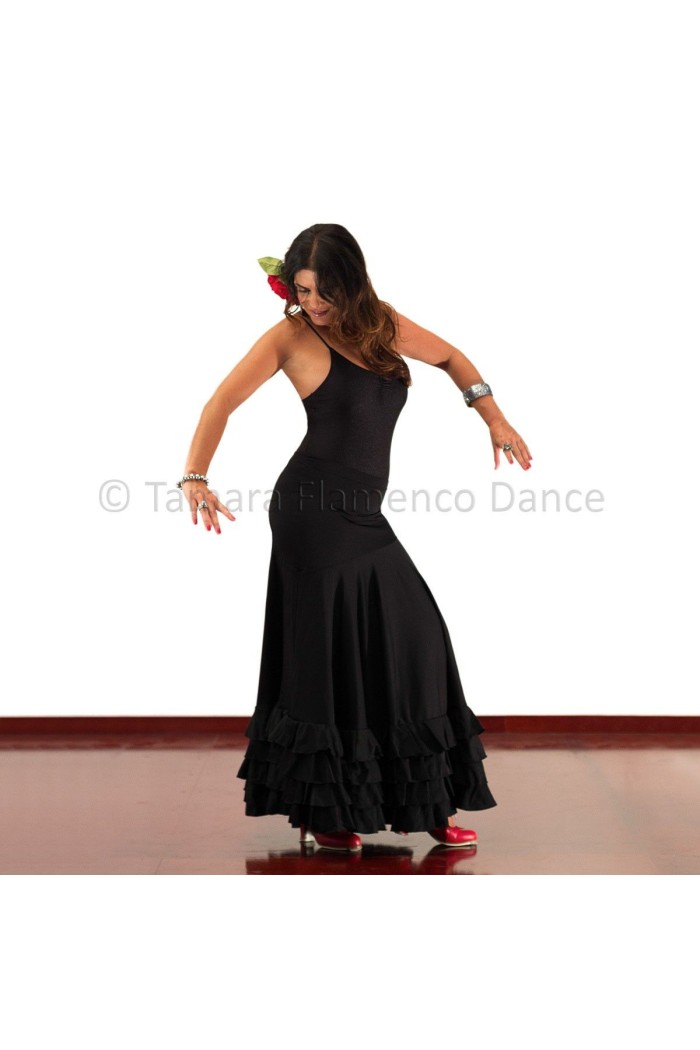  Flamenco skirts WOMAN model Cordoba - Knitted y koshivo Black