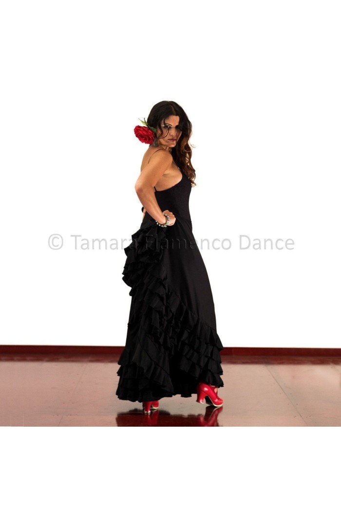  Flamenco skirts WOMAN model Cordoba - Knitted y koshivo Black