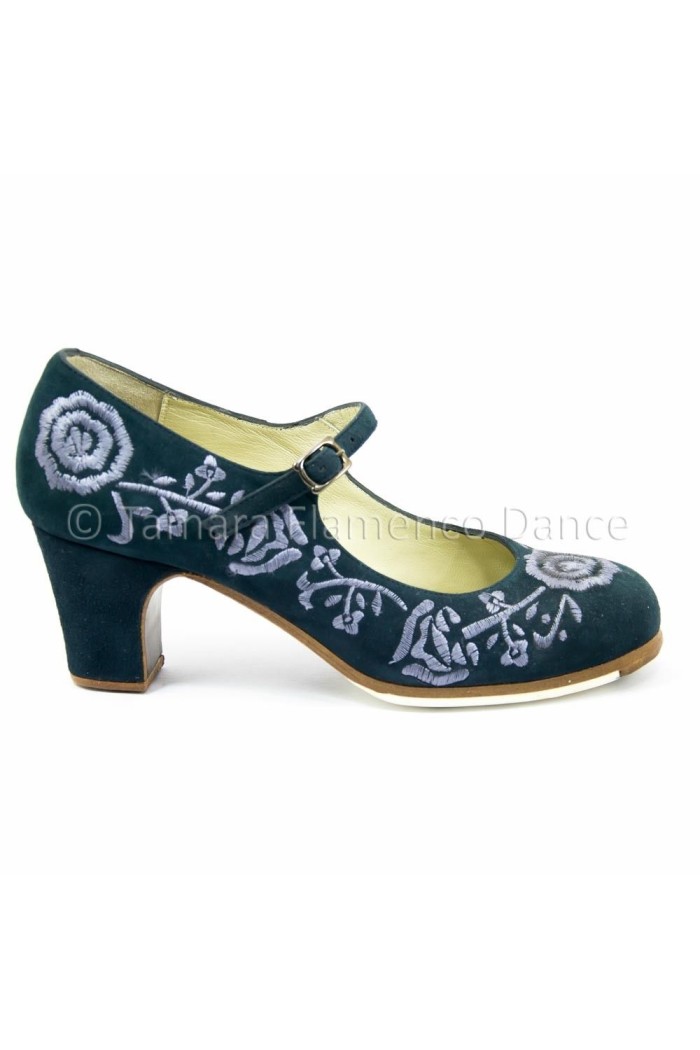 Zapatos de flamenco Profesionales Begoña Cervera modelo Zapatos de flamenco Bordado Correa II 