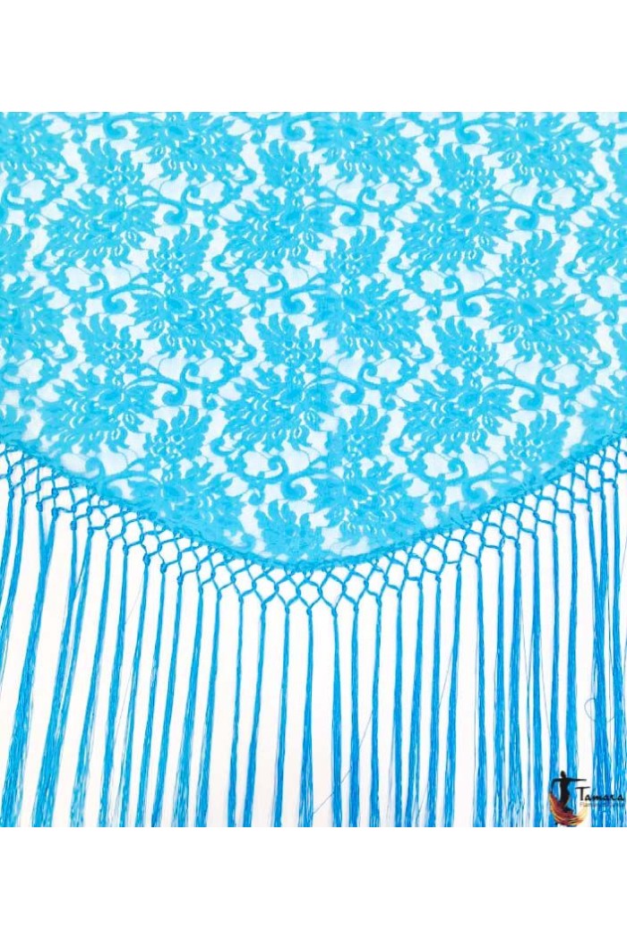  Fair shawl Plain/printed/lace shawl model Woman Shawl - Lace Turquoise