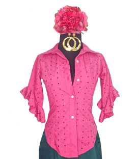 faldas y blusas flamencas en stock envío inmediato - Vestido de flamenca TAMARA Flamenco - Camisa Blusa flamenca - Talla P (38)