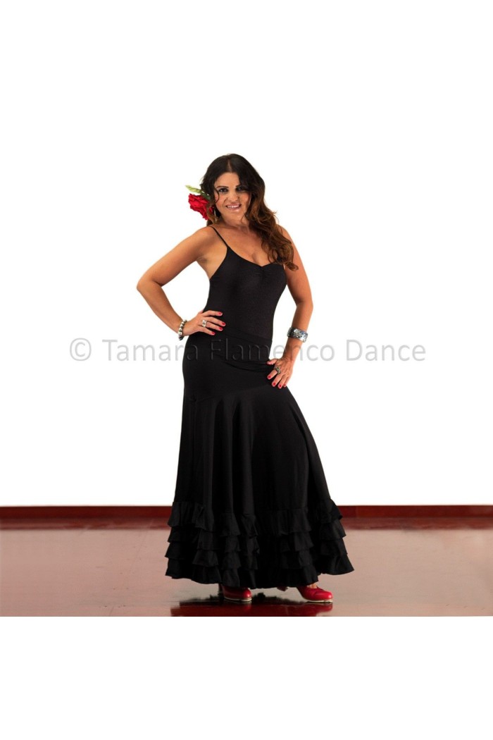  Flamenco skirts WOMAN model Cordoba - Knitted y koshivo Black