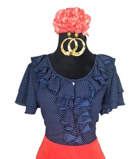 faldas y blusas flamencas en stock envío inmediato - Vestido de flamenca TAMARA Flamenco - Camisa Blusa flamenca - Talla P (38)