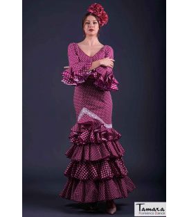 trajes de flamenca en stock envío inmediato - Vestido flamenca TAMARA Flamenco - Talla 42 - Tanguillo Cardenal Lunares Traje de flamenca
