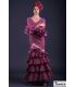 trajes de flamenca en stock envío inmediato - Vestido flamenca TAMARA Flamenco - Talla 42 - Tanguillo Cardenal Lunares Traje de flamenca