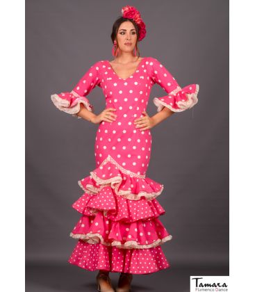 robes flamenco en stock livraison immédiate - Vestido de flamenca TAMARA Flamenco - Taille 42 - Cale