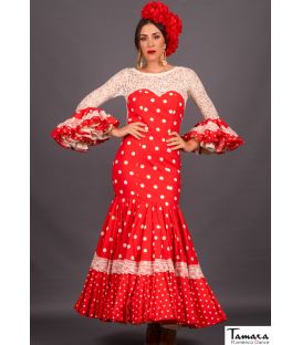 trajes de flamenca en stock envío inmediato - Vestido de flamenca TAMARA Flamenco - Talla 38 - Talante